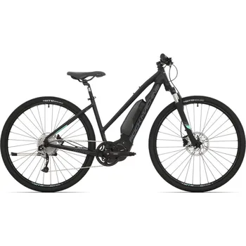 Elektrokolo Rock Machine CrossRide e500 Lady 11,6 Ah 27,5" Mat Black/Mint Green/Dark Grey 2019 19" 