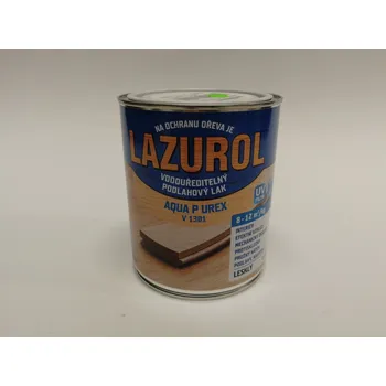 Lak na dřevo Barvy a laky Teluria s.r.o. Lazurol Aqua P UREX lesk (V-1301) 0,6kg