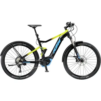 Elektrokolo Recenze KTM Macina Chacana LFC 11 PT-CX5I4 13,4 Ah 29" 2019 Black Matt/Toxic Yellow/Azzuro