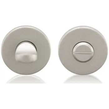 Dveřní kování M&T Spodní rozety kulaté, SNi matný nikl broušeno, WC / koupelna