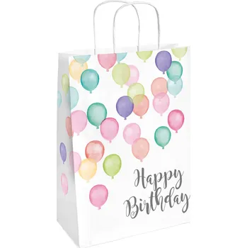 Dárková taška Balónková happy birthday dárková taška papírová, 2 ks