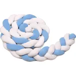T-TOMI Pletený mantinel 180 cm, white + blue