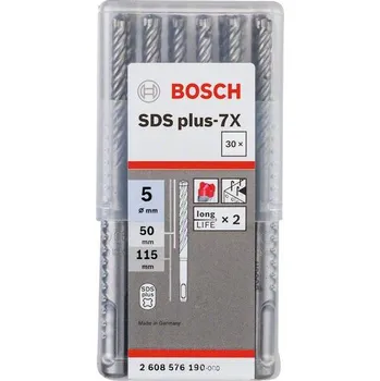 Příslušenství k vrtačce Bosch SDS-plus-7X Professiona 2608576190 5 mm 30 ks