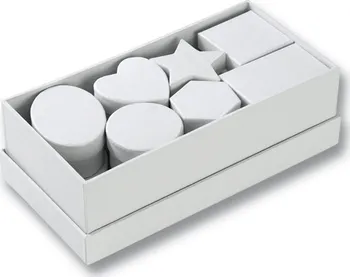 Folia Dárkové krabičky různých tvarů 15 ks bílá