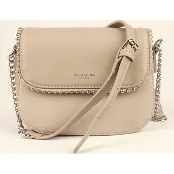 Kabelka Velbloudí crossbody kabelka David Jones 5904-1 s aplikacemi v klopě