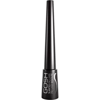 Oční linky GOSH COPENHAGEN Slanted Pro Liner tekutá linka se zkoseným aplikátorem - 001 Intense black 3ml