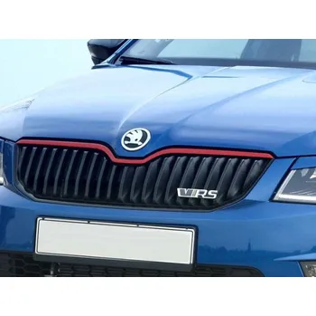 Tuning Milotec Lišta na přední masku Škoda Octavia III (2012 - 2017) 3D RED SPORT