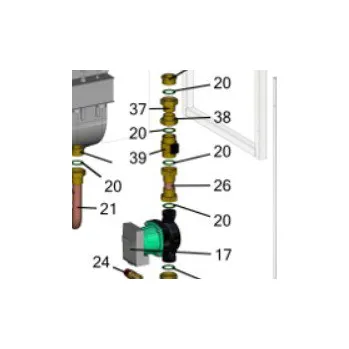 Kotel Thermona Trubka vratná čerpadlo - komora 90 KD.A 42925