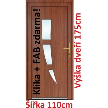 Vchodové dveře Vchodové plastové dveře Soft Daniel 110x175 cm - Akce!