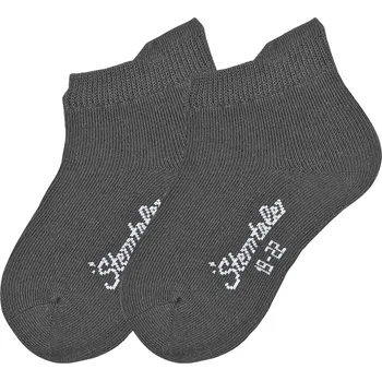 Ponožky kotníčkové Sterntaler antracit PURE - 2 páry 17/18