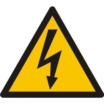 Značení Značka výstrahy blesk trojúhelník 85x90 mm samolepící