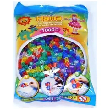 Dětské navlékací korálky HAMA Zažehlovací korálky - 1000 ks mix třpytivé