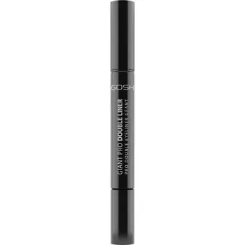 Oční linky GOSH COPENHAGEN Giant Pro Double Liner duo kajalová tužka a linka ve fixu - 001 Black