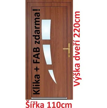 Vchodové dveře Vchodové plastové dveře Soft Daniel 110x220 cm - Akce!