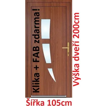 Vchodové dveře Vchodové plastové dveře Soft Daniel 105x200 cm - Akce!