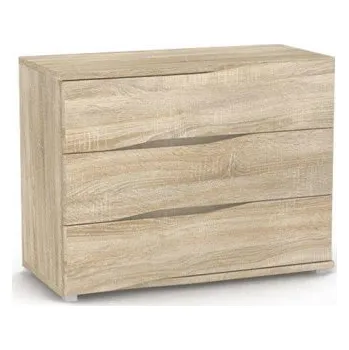 Komoda Komoda REA Wave 2 zásuvková - dub bardolino