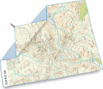 Lifeventure Printed Softfibre Os Map Towel Scafell Pike 150 x 90 cm