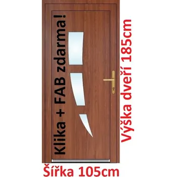 Vchodové dveře Vchodové plastové dveře Soft Daniel 105x185 cm - Akce!