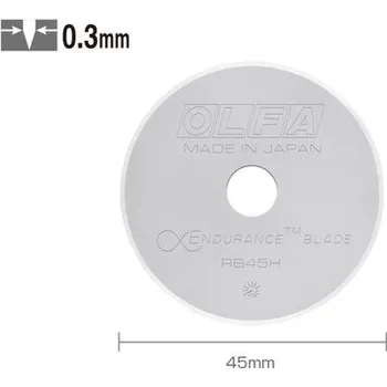 Pracovní nůž Náhradní rotační čepel OLFA RB 45H-1, průměr 45mm (1ks)