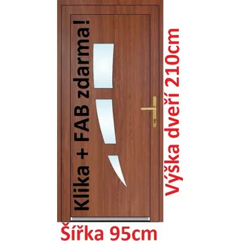 Vchodové dveře Vchodové plastové dveře Soft Daniel 95x210 cm - Akce!