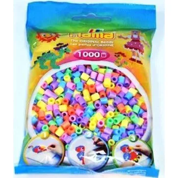 Dětské navlékací korálky HAMA Zažehlovací korálky - 1000 ks mix pastelové