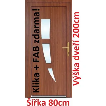 Vchodové dveře Vchodové plastové dveře Soft Daniel 80x200 cm - Akce!