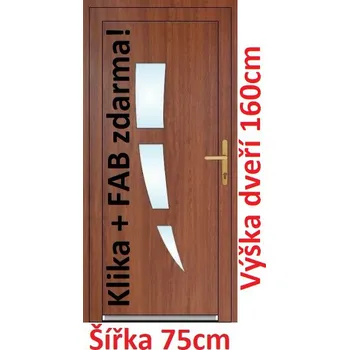 Vchodové dveře Vchodové plastové dveře Soft Daniel 75x160 cm - Akce!