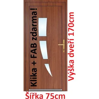 Vchodové dveře Vchodové plastové dveře Soft Daniel 75x170 cm - Akce!