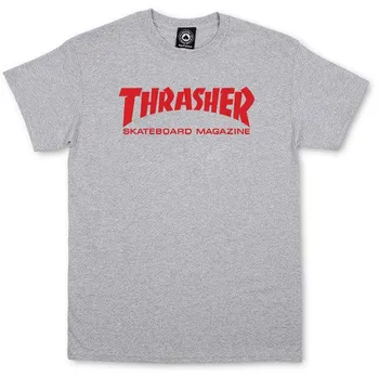 Thrasher Skate Mag Melange tričko šedé Pánské tričko Thrasher Skate Mag Melange tričko šedé