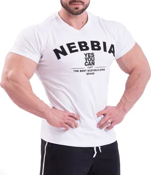 Pánské tričko Nebbia Hardcore 396 bílé
