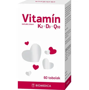Biomedica Vitamín K2+D3+Q10 60 cps.
