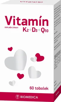 Biomedica Vitamín K2+D3+Q10 60 cps.