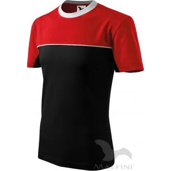 Pánské tričko Triko Malfini Colormix černá/červená (XXXL)