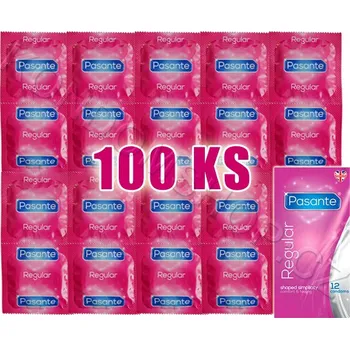 Kondom Pasante Regular - kondom, lubrikovaný, 100 ks