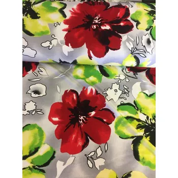 Látky a metrový textil, Barva Bílá, Materiál 96% Viskoza 4% Lycra