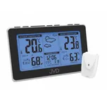 Černá rádiem řízená meteorologická stanice JVD RB657 (POŠTOVNÉ ZDARMA!!)