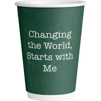 Jednorázové nádobí Bio produkty Bio termo kelímek na kávu 240ml/280ml 25 ks