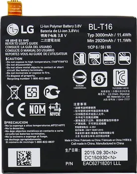 Baterie pro mobilní telefon Originální LG BL-T16