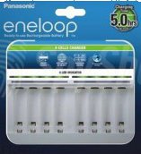 Síťová nabíječka 8 článků AA a AAA Panasonic Eneloop