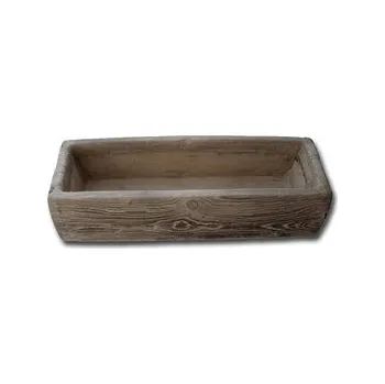 Dlažba Betonová imitace dřeva Koryto - květináč