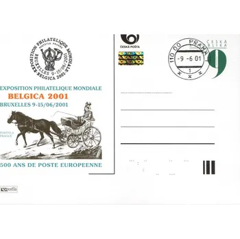 Poštovní známka Česká pošta (2001) CDV 64 O - P 70 - Belgica 2001 - razítko