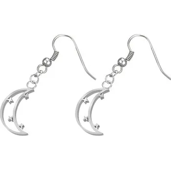 Piercing Piercingate Náušnice - měsíček s hvězdičkami NAU00680