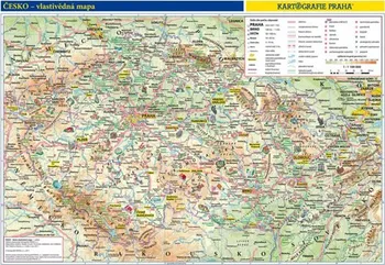 Česko: Příruční vlastivědná mapa 1:1 100 000 - Kartografie Praha