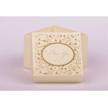 Dárková krabička Piercingate Krabička zlatá I LOVE YOU