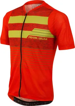 cyklistický dres Pearl Izumi MTB LTD s krátkým rukávem M Orange.com/Citron Stripe