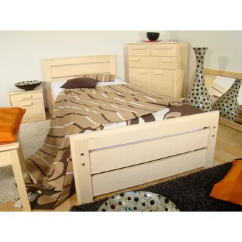 Dětská postel ROALHOLZ Dřevěná moderní postel DIGGY 90x200 smrk