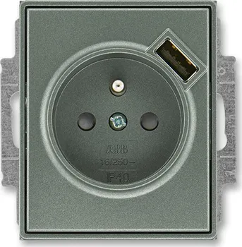 Elektrická zásuvka ABB Time 5569E-A02357 34 USB
