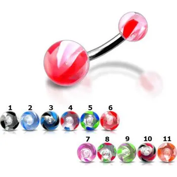 Piercing Piercingate Piercing do pupíku PBK00151 - Barva/Motiv: 1