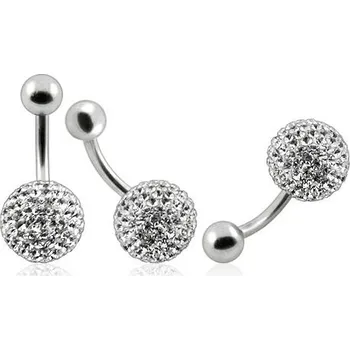 Piercing Piercingate Piercing Crystal kulička se stříbrnou kuličkou PBSW00001