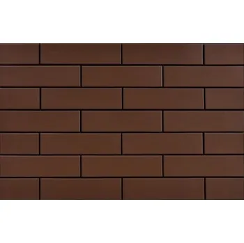 Obklad Braz mat - fasádní obklad 6,5x24,5 hnědá hladká 115660